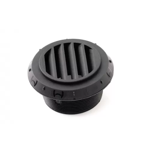 Air-outlet D60 45 degrees, black, bag