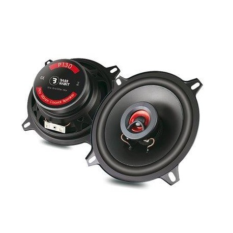 Bass Habit P130 koaksaliniai automobiliniai garsiakalbiai galia: 100W, dažnių juosta: 89 Hz - 20,000 Hz, jautrumas: 86 dB