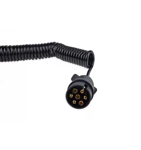 7 kontaktų spiralinis laidas 12V 6 m