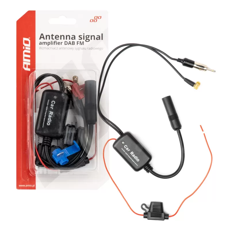 Antenos signalo stiprintuvas 12V DAB FM AMIO-04134