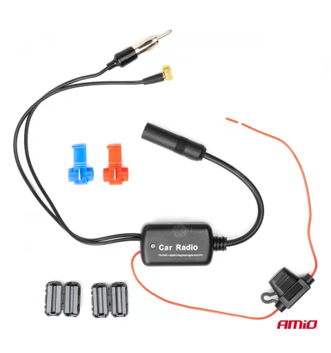 Antenos signalo stiprintuvas 12V DAB FM AMIO-04134