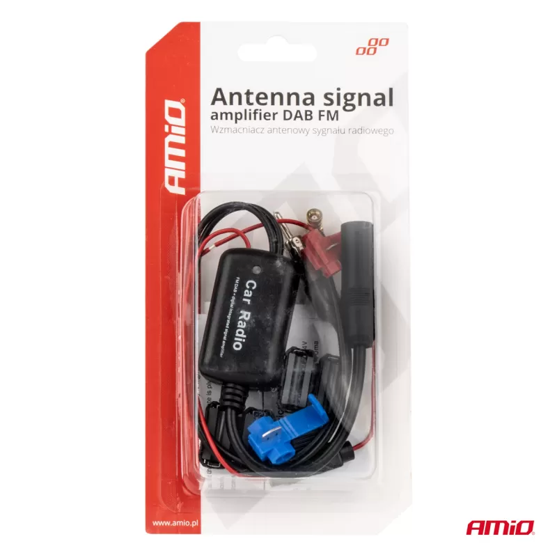 Antenos signalo stiprintuvas 12V DAB FM AMIO-04134