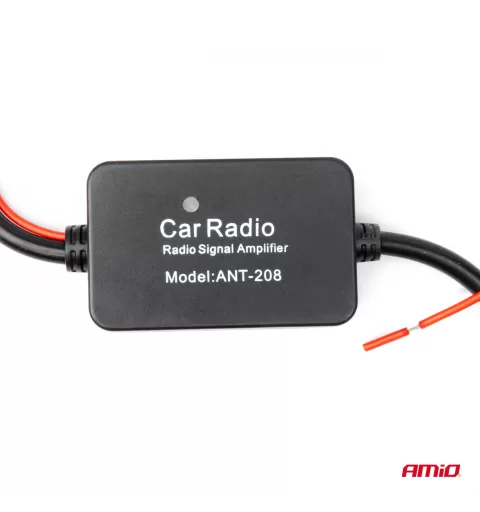 Trukdžių slopinimo automobilio antenos stiprintuvas 12V AMIO-04133