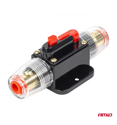 Automatinis automobilio saugiklis, grandinės pertraukiklis 12-48V 20A AMIO-03815