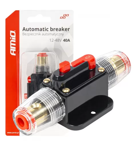 Automatinis automobilio saugiklis, grandinės pertraukiklis 12-48V 40A AMIO-03817