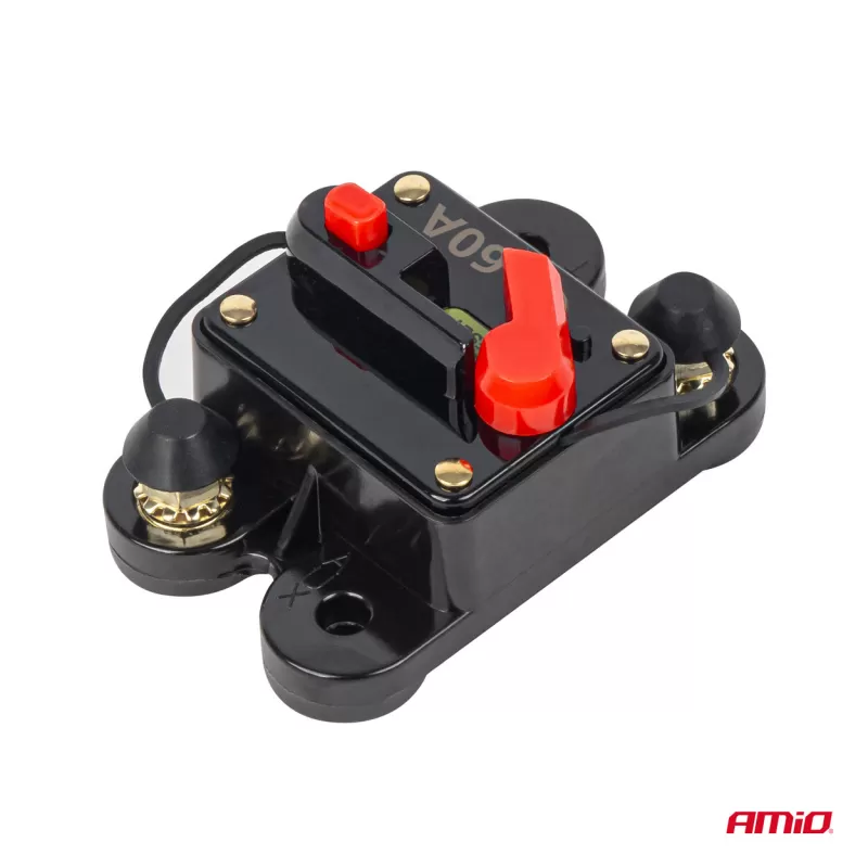 Automatinis automobilio saugiklis, grandinės pertraukiklis 12-48V 60A AMIO-03826