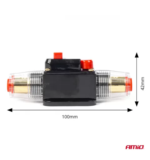 Automatinis automobilio saugiklis, grandinės pertraukiklis 12-48V 80A AMIO-03820