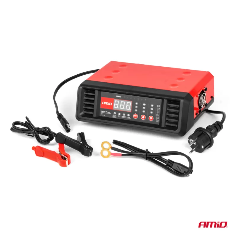 Akumuliatoriaus įkroviklis 10A 6V 12V AMIO-04056