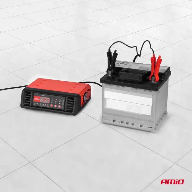 Akumuliatoriaus įkroviklis 10A 6V 12V AMIO-04056