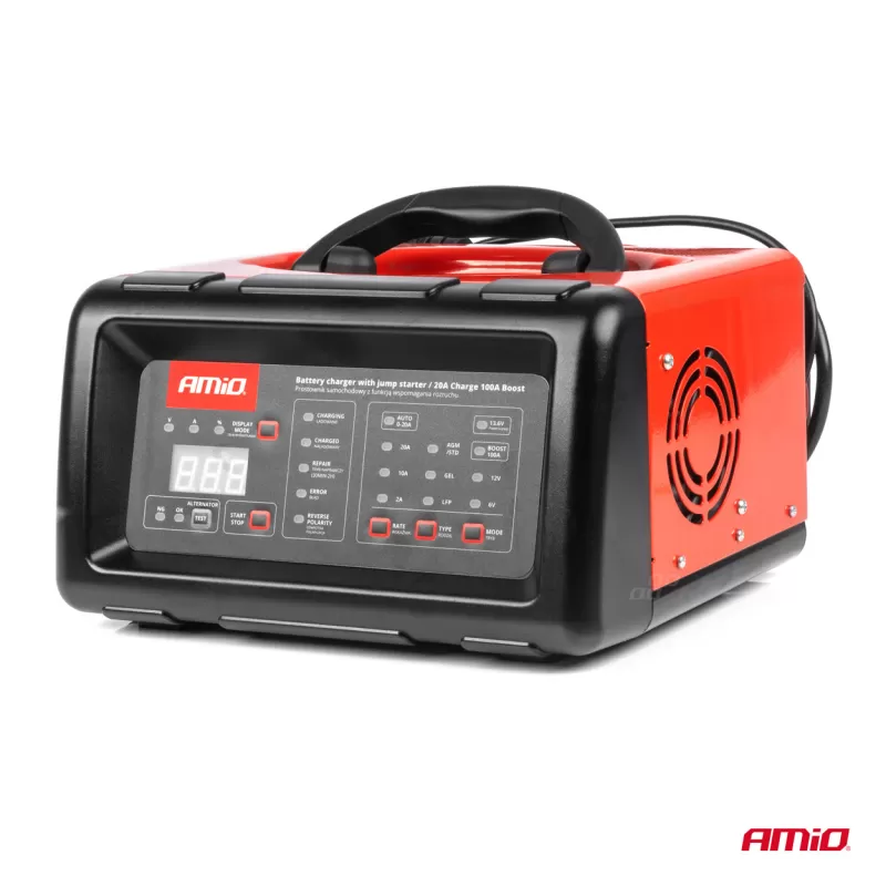 Akumuliatoriaus įkroviklis 20A 6V 12V AMIO-04057