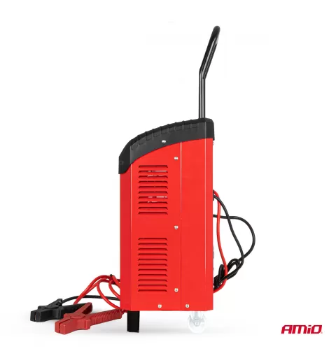 Akumuliatoriaus įkroviklis su paleidimo įrenginiu maks. 40A, 12V, 24V, paleidimo srovė 300A, AMIO-04500