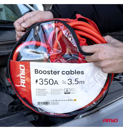 Užvedimo laidai 350A 3,5m TÜV AMIO-04594