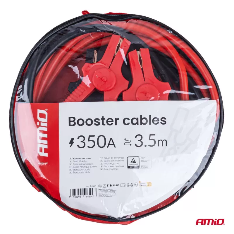 Užvedimo laidai 350A 3,5m TÜV AMIO-04594