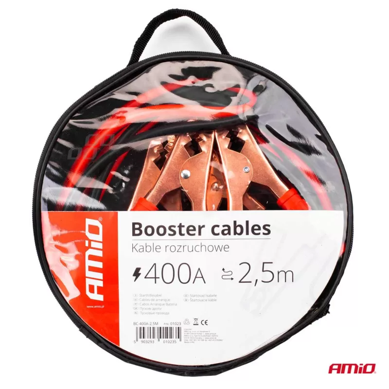 Užvedimo laidai 400A - 2,5m AMIO-01023
