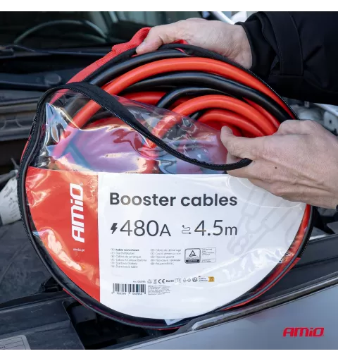 Užvedimo laidai 480A 4,5m TÜV AMIO-04595