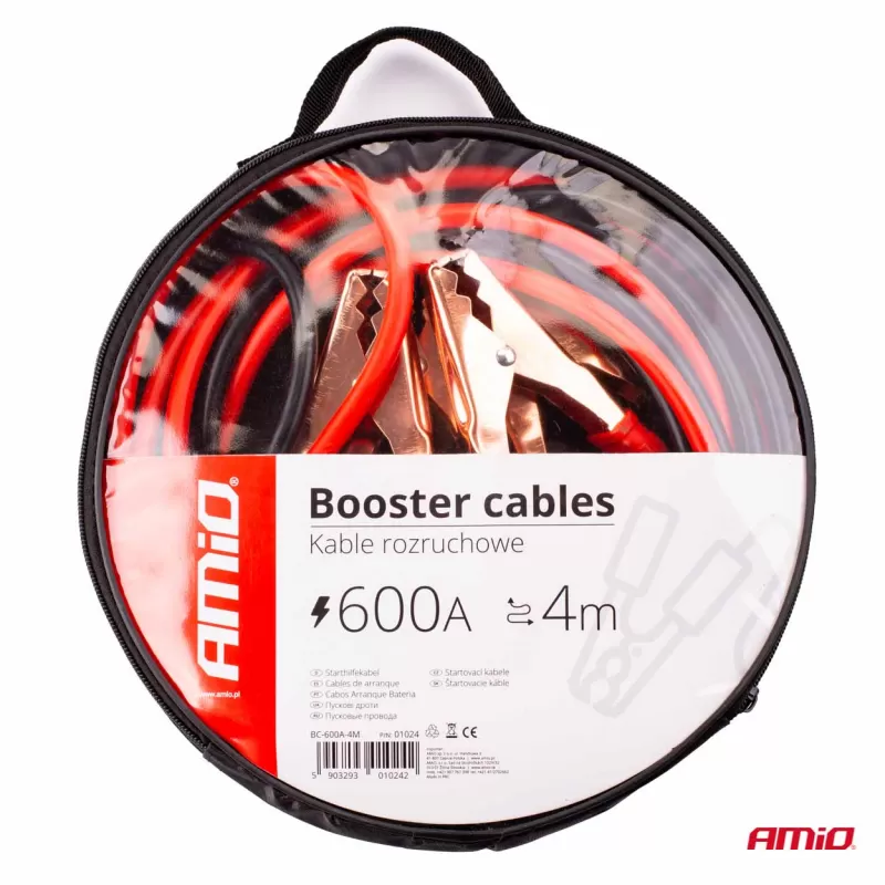 Užvedimo laidai 600A - 4m AMIO-01024