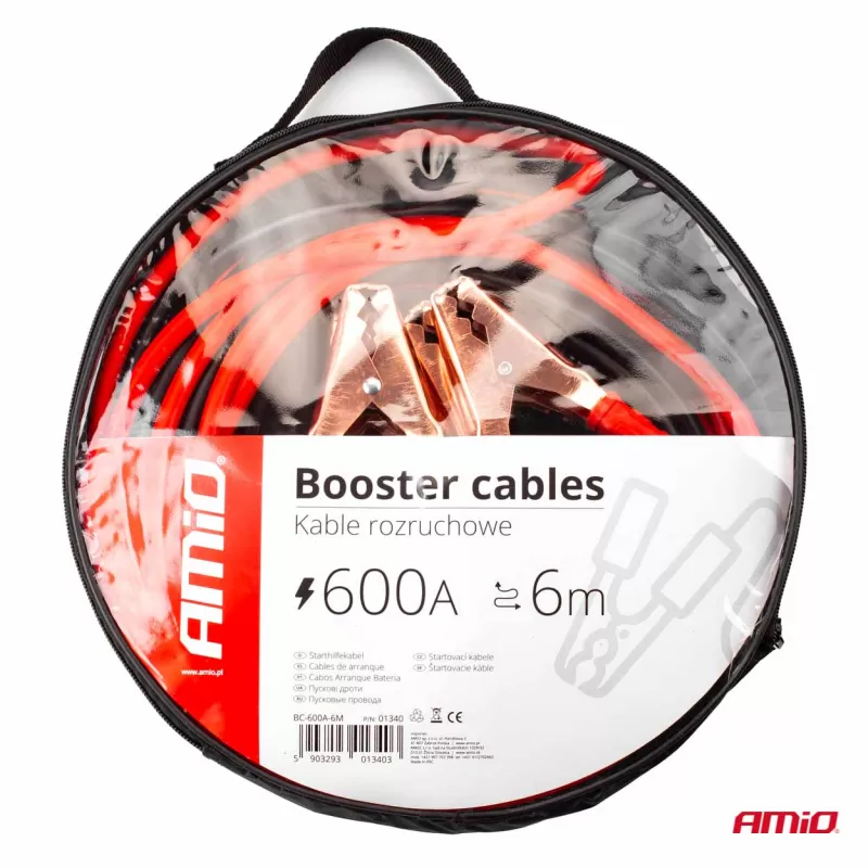 Užvedimo laidai 600A - 6m AMIO-01340
