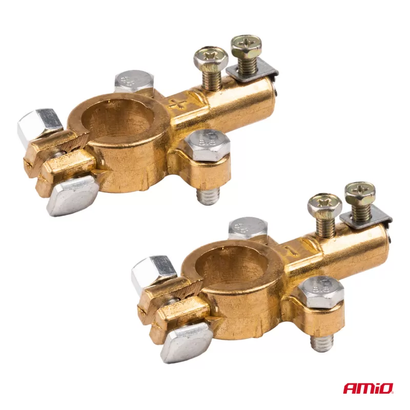 Žalvariniai akumuliatoriaus gnybtai 800AMP, 2 vnt. AMIO-04390