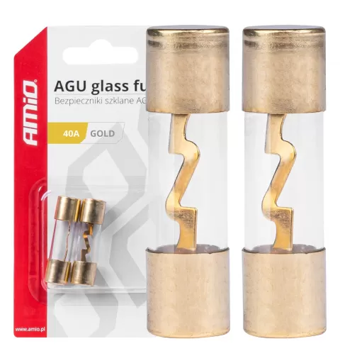 Automobilio AGU stiklo saugikliai 40A AMIO-03485