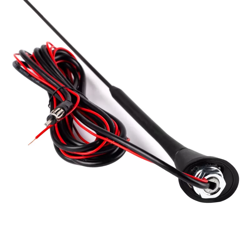 Automobilio antena 40 cm su stiprintuvu ANT08 AMIO-01511