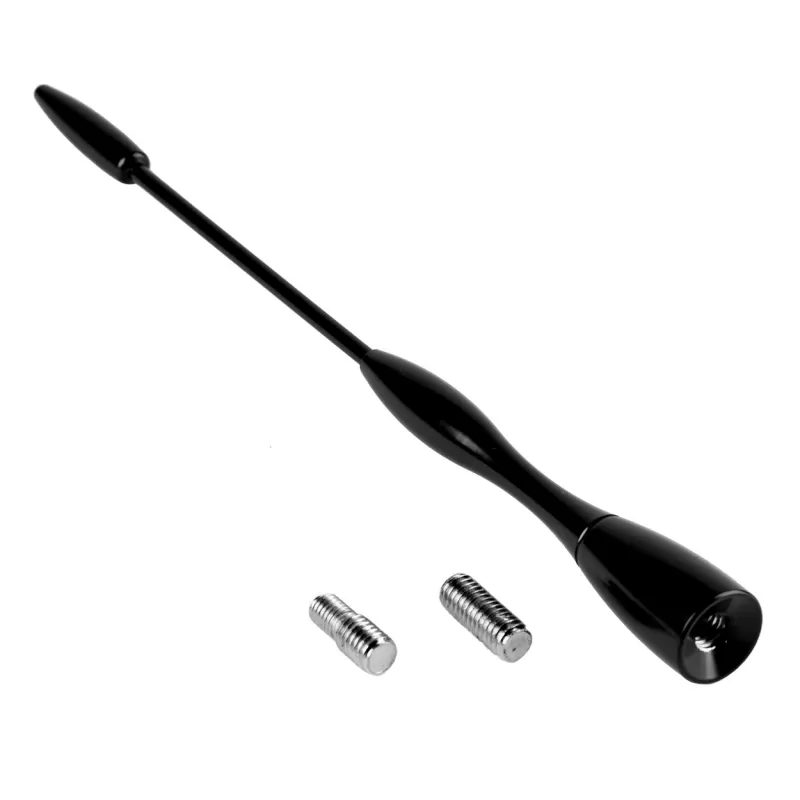 Automobilio antenos aliuminio stiebas 16 cm, 5/6mm adapteris, ANTM04 AMIO-01052