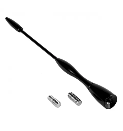 Automobilio antenos aliuminio stiebas 16 cm, 5/6mm adapteris, ANTM04 AMIO-01052
