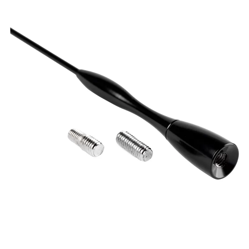 Automobilio antenos aliuminio stiebas 16 cm, 5/6mm adapteris, ANTM04 AMIO-01052