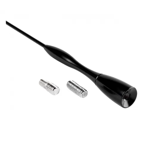 Automobilio antenos aliuminio stiebas 16 cm, 5/6mm adapteris, ANTM04 AMIO-01052