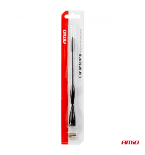 Automobilio antenos aliuminio stiebas 16 cm, 5/6mm adapteris, ANTM04 AMIO-01052