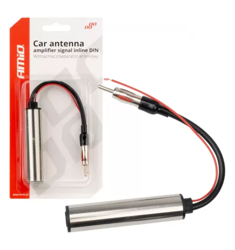 Automobilio antenos signalo stiprintuvas, linijinis, DIN AMIO-04132