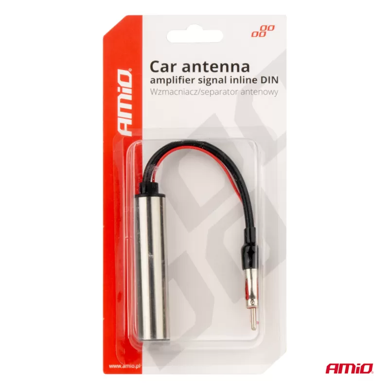 Automobilio antenos signalo stiprintuvas, linijinis, DIN AMIO-04132