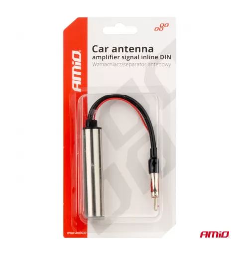 Automobilio antenos signalo stiprintuvas, linijinis, DIN AMIO-04132