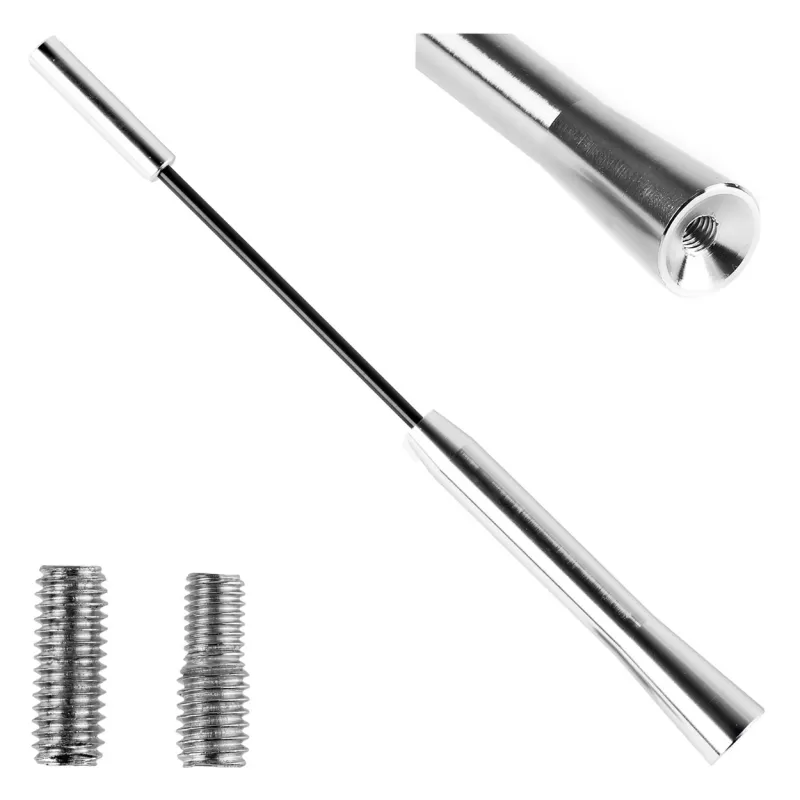 Automobilio antenos stiebas 20 cm, 5/6mm adapteris, ANTM05 AMIO-01294