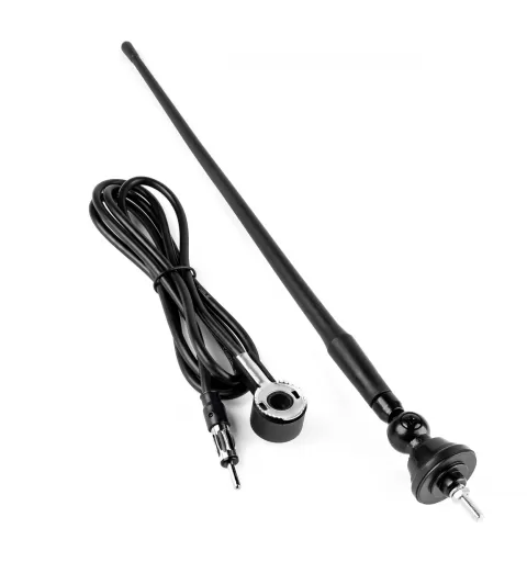Automobilio guminė antena 34cm, 5mm adapteris, ANT02