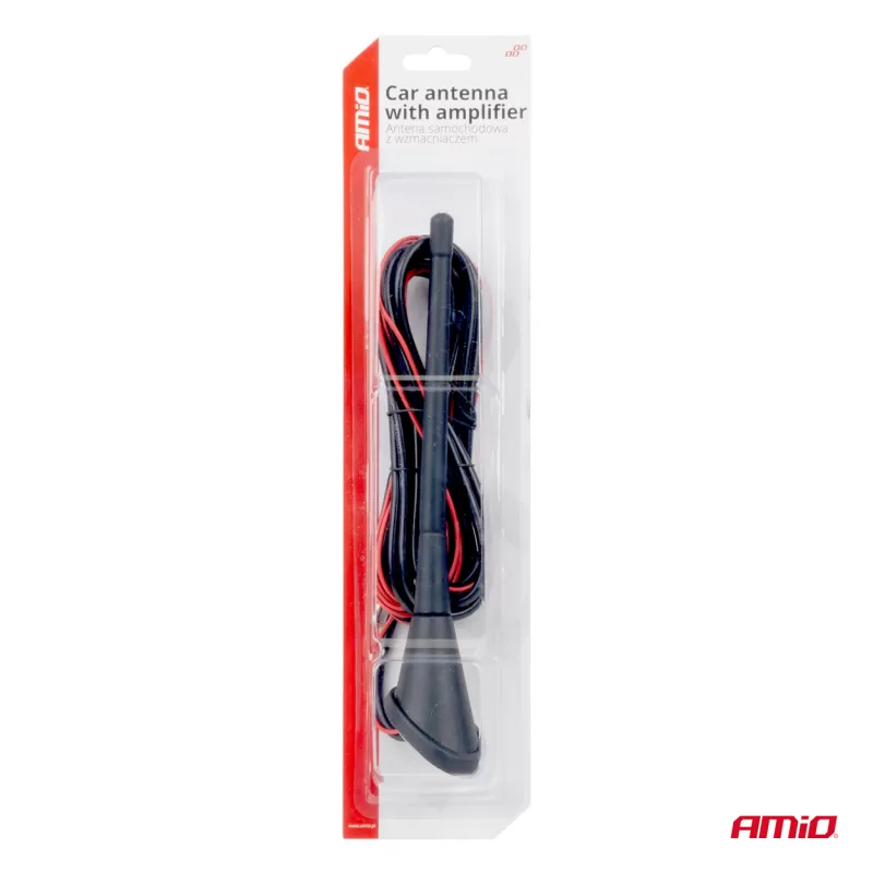 Automobilio antena su stiprintuvu ANT04 AMIO-01127