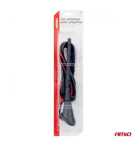Automobilio antena su stiprintuvu ANT04 AMIO-01127