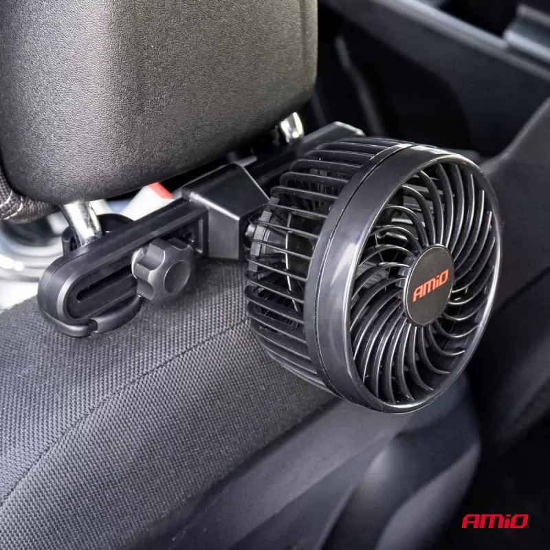 Automobilinis ventiliatorius galvos atlošui 4,5" 12V
