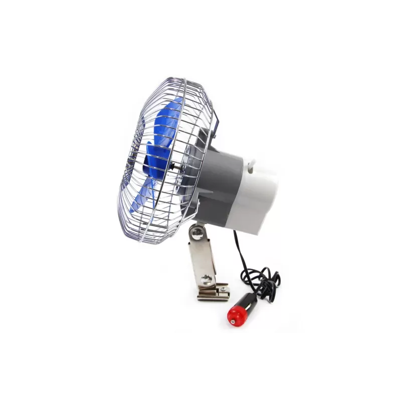 Metalinis automobilinis ventiliatorius su tvirtinimo varžtu ir spaustuku CFAN-15 +12V