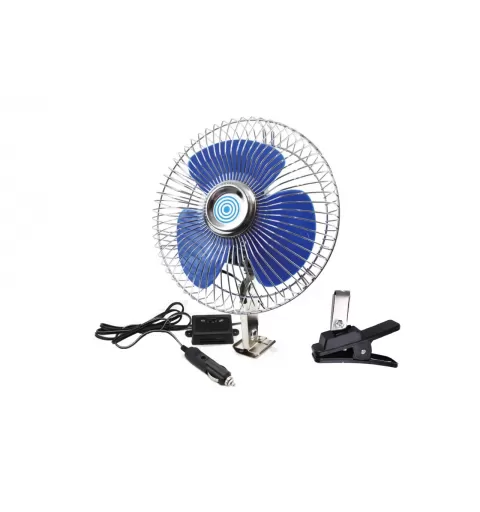 Metalinis automobilinis ventiliatorius su tvirtinimo varžtu ir spaustuku CFAN-15 +24V