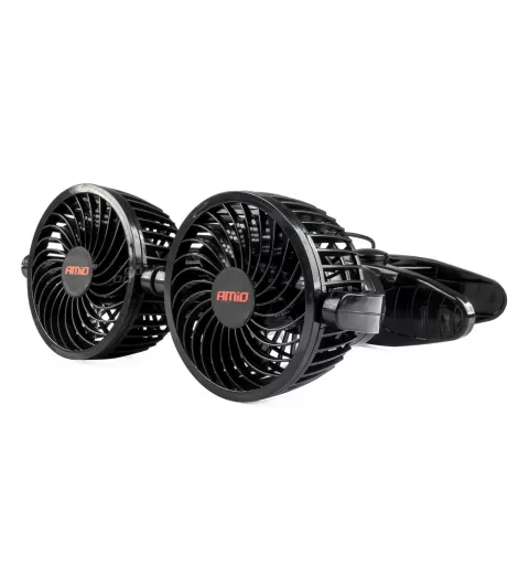 Automobilinis ventiliatorius su spaustuku 2x4" 12V