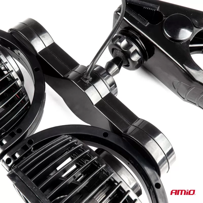 Automobilinis ventiliatorius su spaustuku 2x4" 12V
