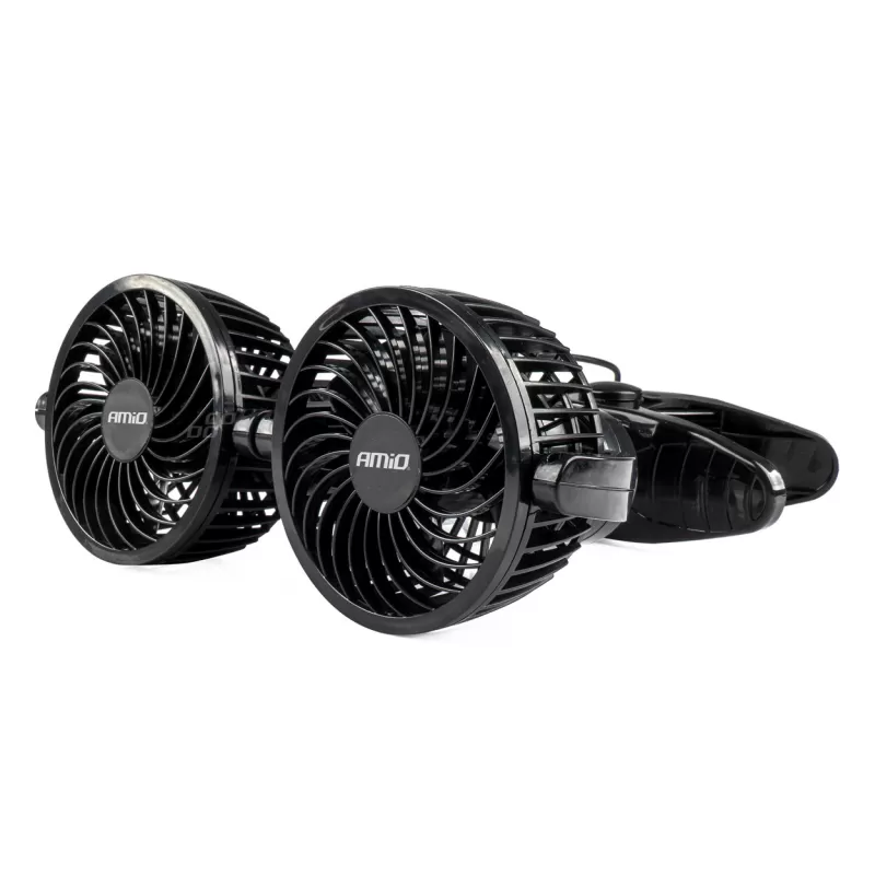 Automobilinis ventiliatorius su spaustuku 2x4" 24V