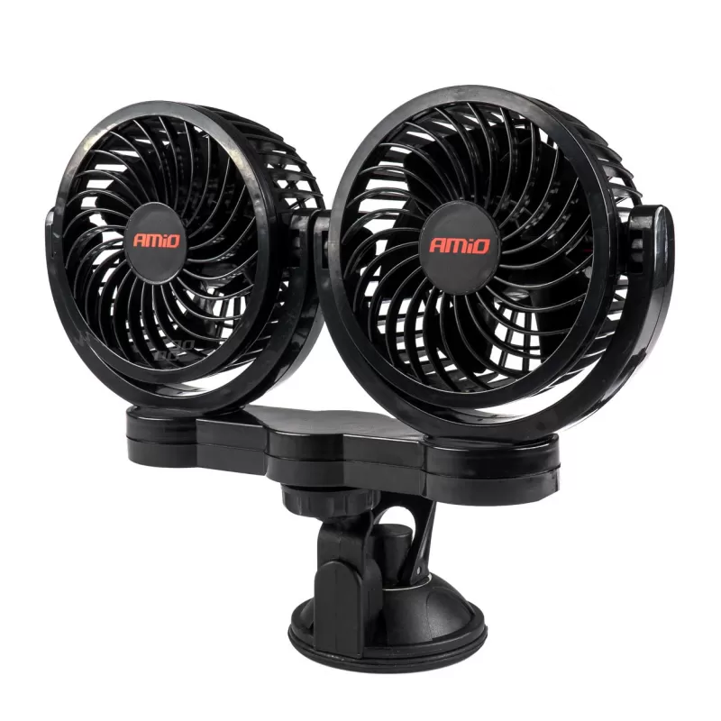 Automobilinis ventiliatorius su siurbtuku 2x4" 12V