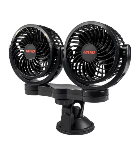 Automobilinis ventiliatorius su siurbtuku 2x4" 12V