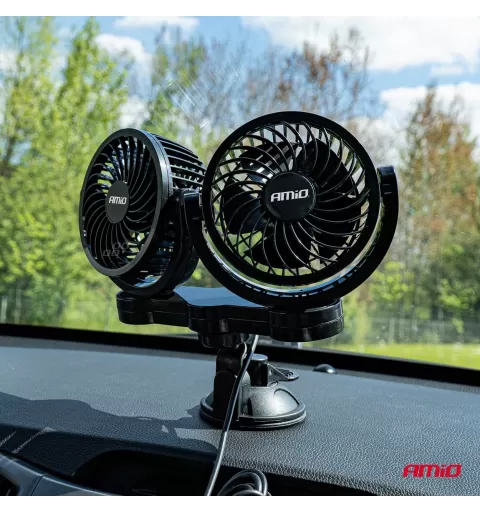 Automobilinis ventiliatorius su siurbtuku 2x4" 24V