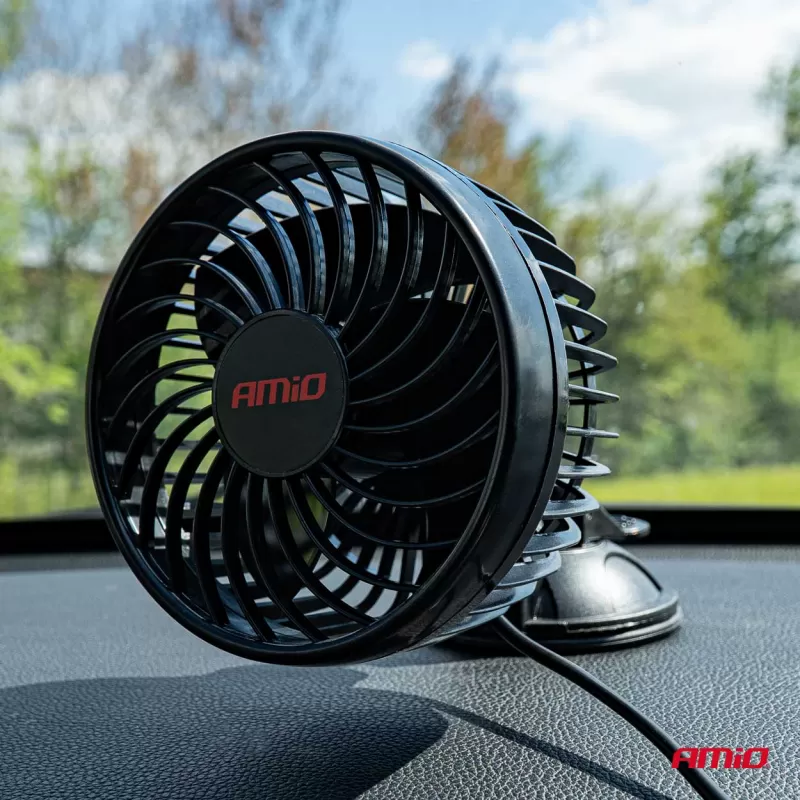 Automobilinis ventiliatorius su siurbtuku 6" 12V