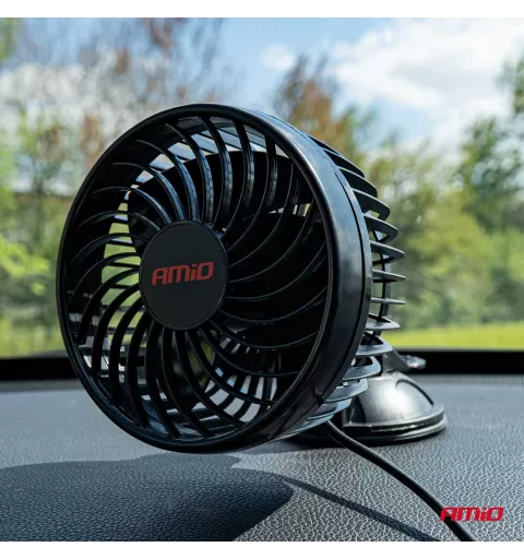 Automobilinis ventiliatorius su siurbtuku 6" 12V