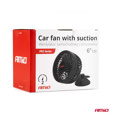 Automobilinis ventiliatorius su siurbtuku 6" 12V