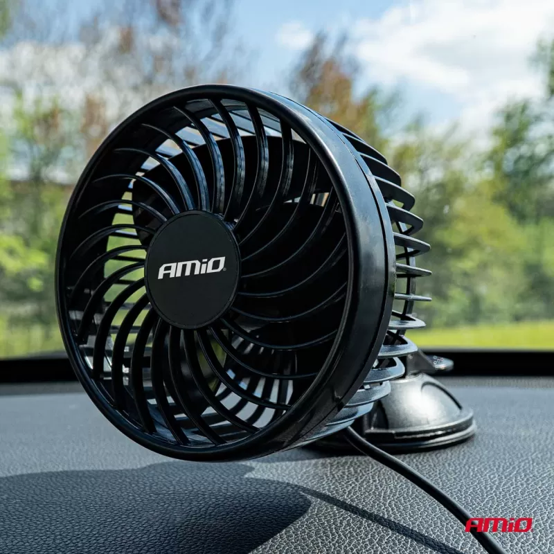 Automobilinis ventiliatorius su siurbtuku 6" 24V