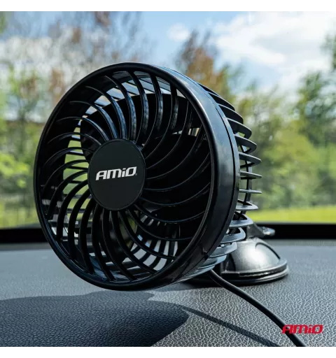 Automobilinis ventiliatorius su siurbtuku 6" 24V